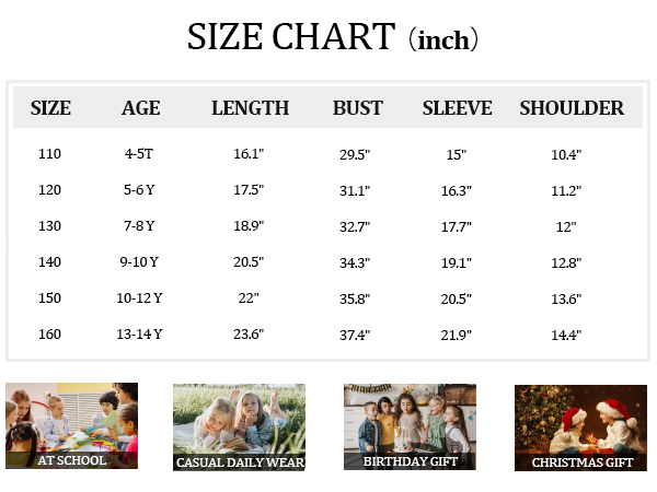 Girls Long Sleeve Shirts Cute Tops Crewneck Ruffle Swiss Dot Blouses for Kids 4-14 Years