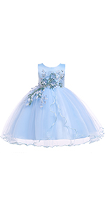 light blue girls lace dress