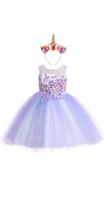 girls rainbow dress