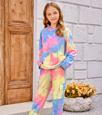 Girls Tie Dye Tracksuits