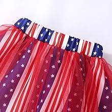 girls American flag skirt