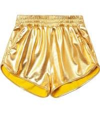 Girls Metallic Shorts