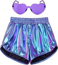 Girls Metallic Shorts