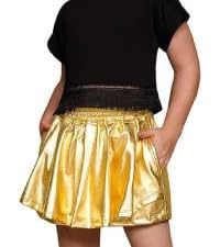 Girls&#39; Metallic Skorts