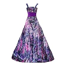 Spaghetti Straps Muddy Girl Camo Flower Girl Party Dress