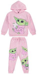 Girls Star Wars Baby Yoda Hoodie and Jogger Set