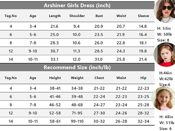 Girls Dresses Long Sleeve Dress 