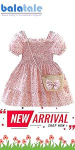 Toddler Girls Smocked Floral Dress