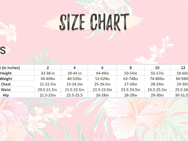 Girls Size Chart