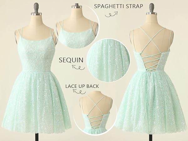 Mint Green Homecoming Dress