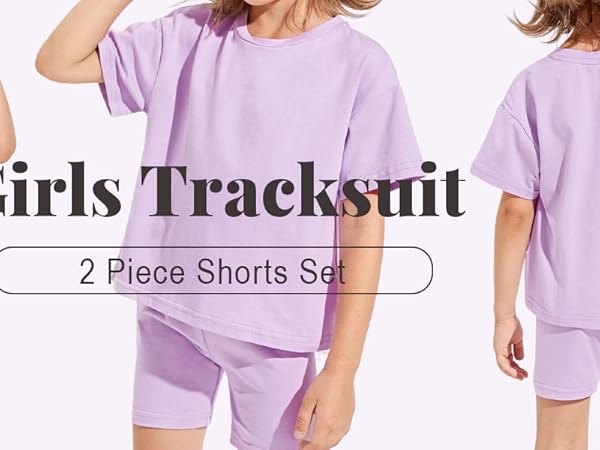 Girls tracksuit set cute two piece outfits