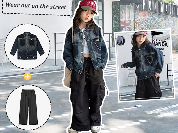 girls cargo pants y2k baggy