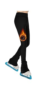 girls ice skating leggings