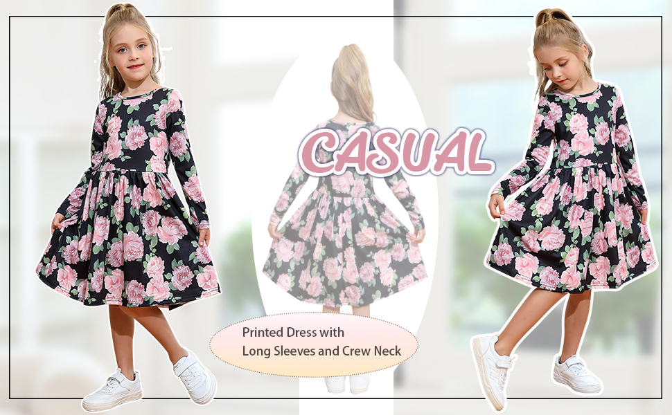 BZZ22001 GIRLS CASUAL DRESS 