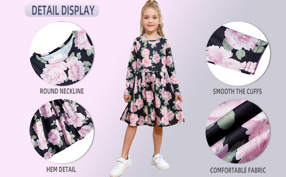 BZZ22001 GIRLS CASUAL DRESS DETAILS