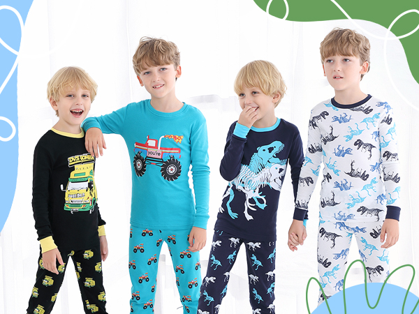 boys Long Sleeve Pajamas