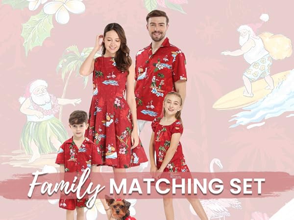 Christmas Santa Red - Family Matching