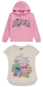 Girls Lilo and Stitch Hoodie and T-Shirt