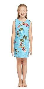 Girl Hawaiian Christmas Dress