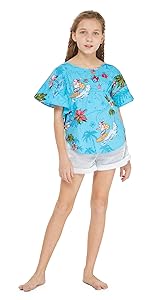 Girl Christmas Hawaiian Dress