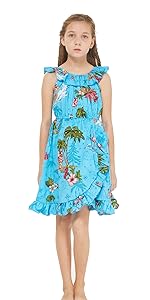 Girl Christmas Hawaiian Dress