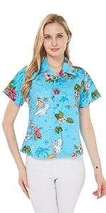 Women Christmas Hawaiian Shirt