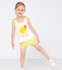 DreamHalo Toddler Girl Summer Outfits Sleeveless Tank Top and Shorts Set 2 Piece