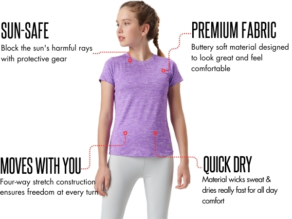 under armour shirts youth teen crewnecks dri fit short sleeve shirt women cute clothes for 10-12