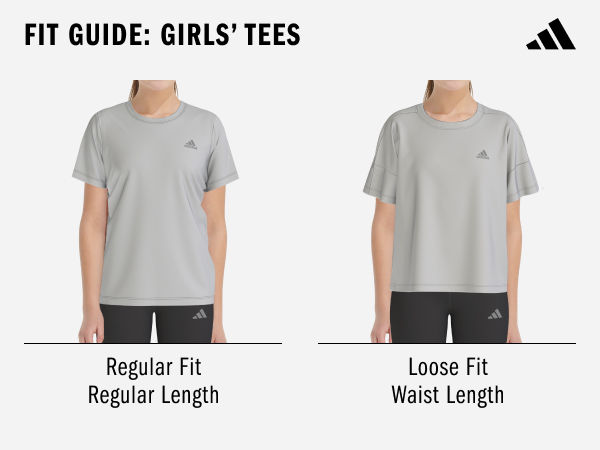 adidas girls'' tees