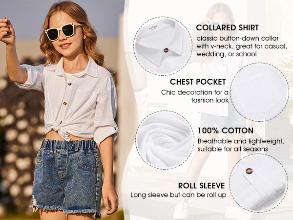 button top girls button down shirt girl button down shirt