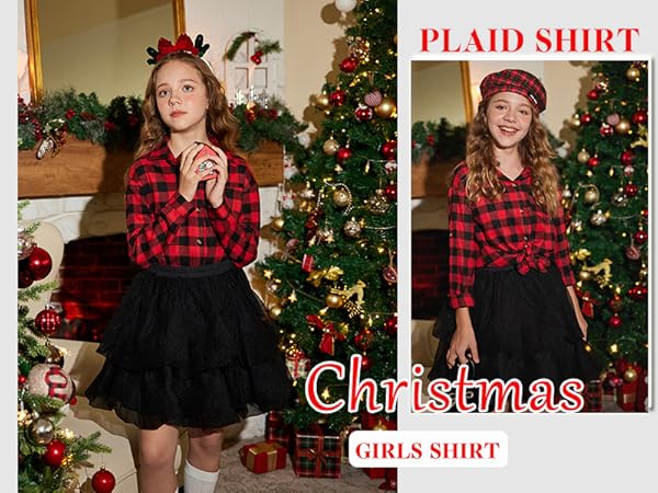 girls Plaid Shirt