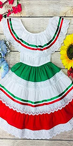 Girls Traditional Mexican Dress