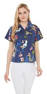 Women Christmas Hawaiian Shirt