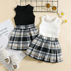 black and white toddler girl outfit 