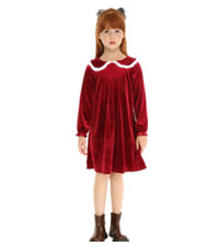 Girls Velvet Dress