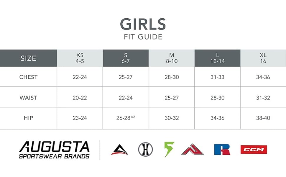 Fit Guide - Girls