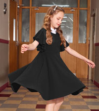 girls flutter sleeve dresses