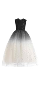 black gold ombre flower girl dress