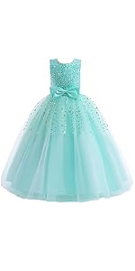 Vintage Sequin Flower Girls Dress