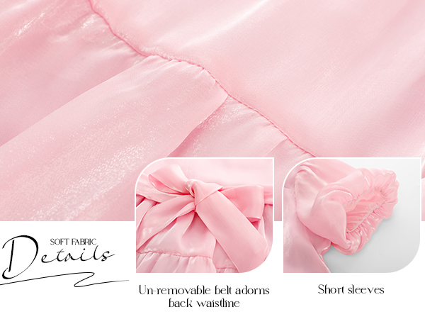 Elegant princess dress details for girls