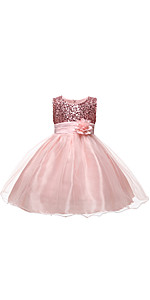 Girls Sequin Tulle Ball Gown