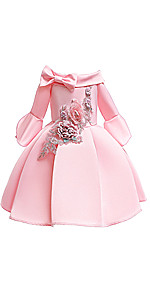 Girls 3/4 Sleeve Pageant Dresses