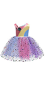 Girls Birthday Party Sequins Dress