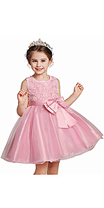 Flower Girls Tulle Shiny Dress