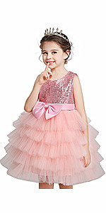 Flower Girls Sequin Cupcake Dress