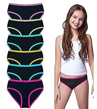 cotton, teen girls underwear, black girls panties, soft&breathable, toddler girl underwear