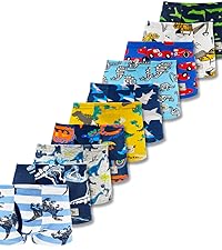 boys underwear includes: 10 random pattern surprise packs. boys boxer briefs