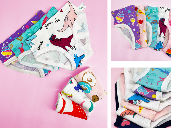 10pcs,girls panties,100% cotton,kids underwear girls,soft and breathable(Random pattern)