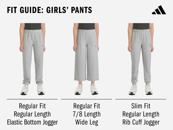 adidas girls pants