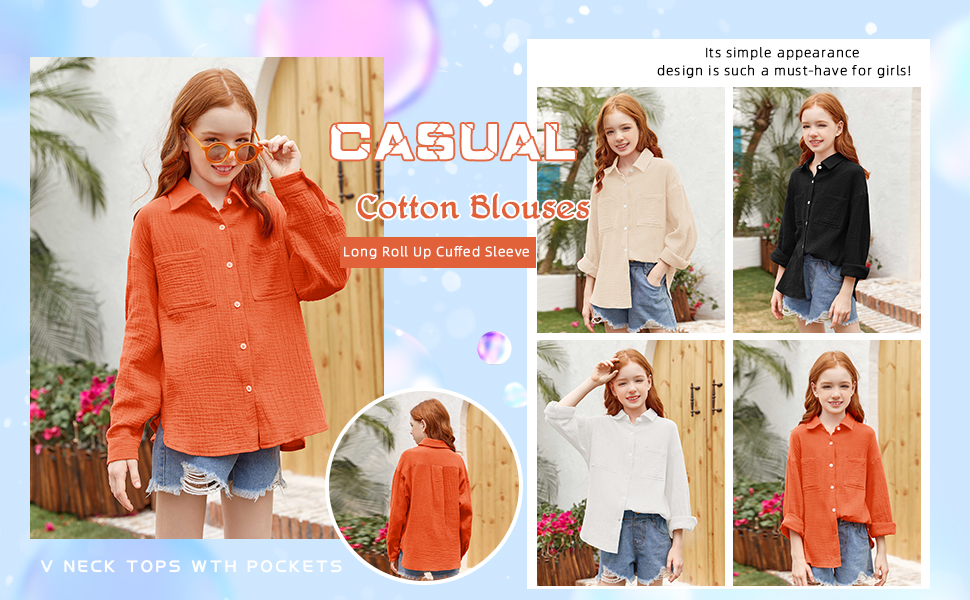 CASUAL Cotton Blouses